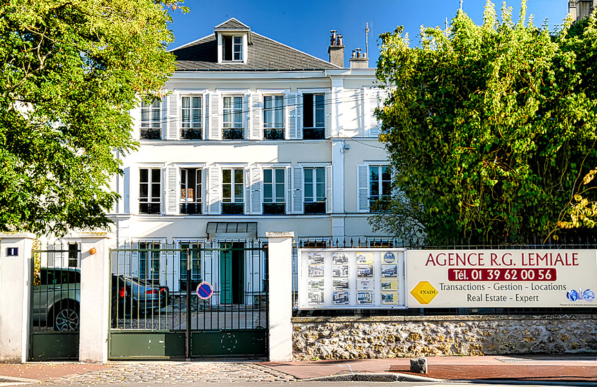 Photo de notre agence immobilière à Maisons-Laffitte
